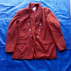 Nine West Rust Red Blazer